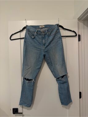 Madewell High Rise Slim Crop Distressed Women’s Jeans